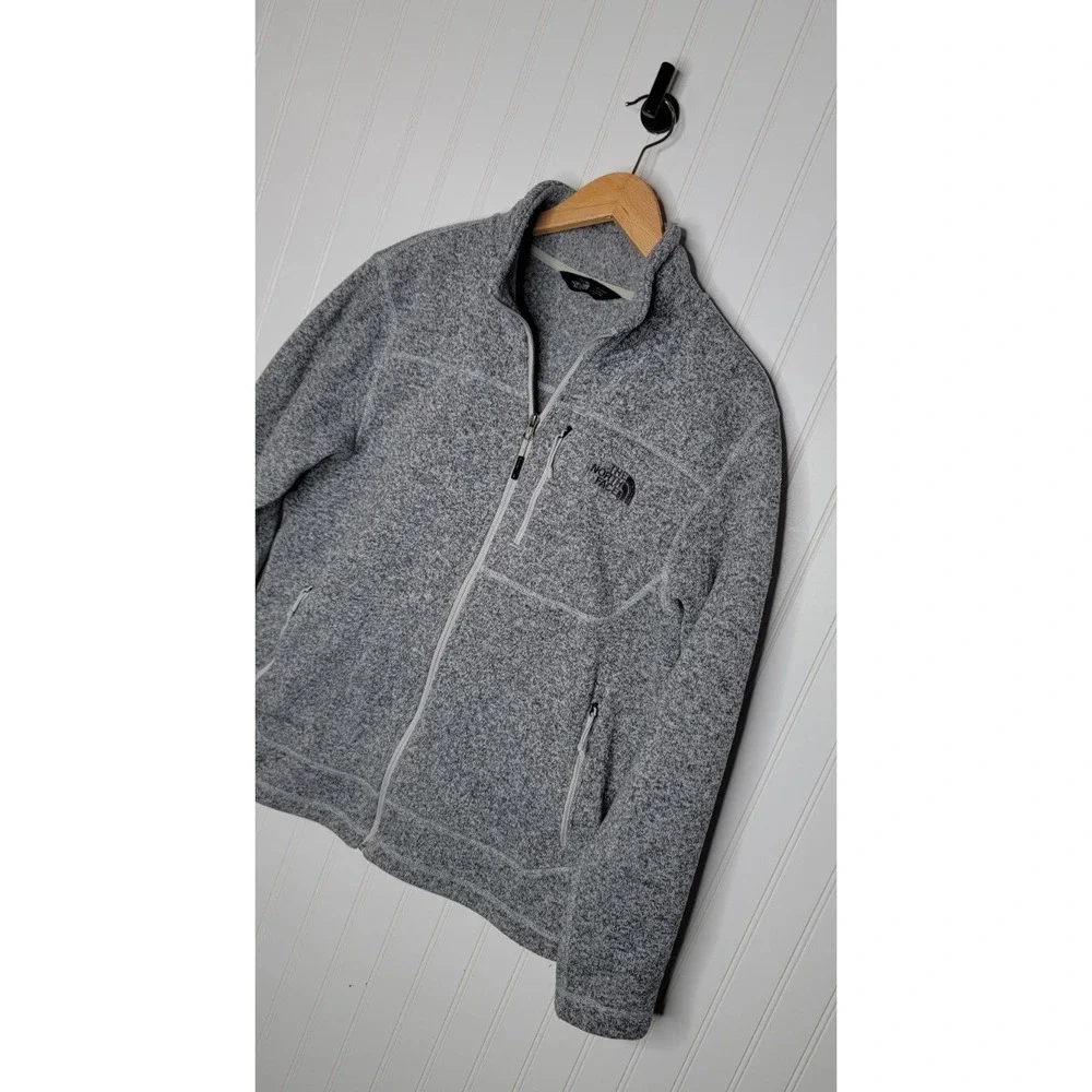 The North Face Men's Size Medium Full Zip Fleece Jacket Gray